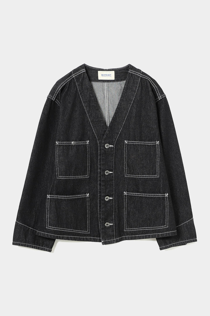 Denim Engineer Jacket - Black