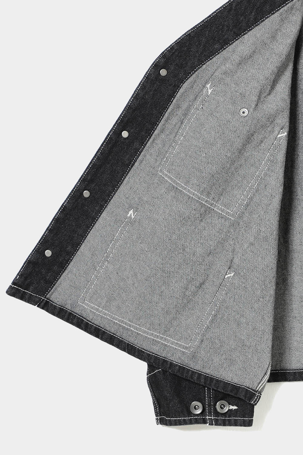 Denim Engineer Jacket - Black