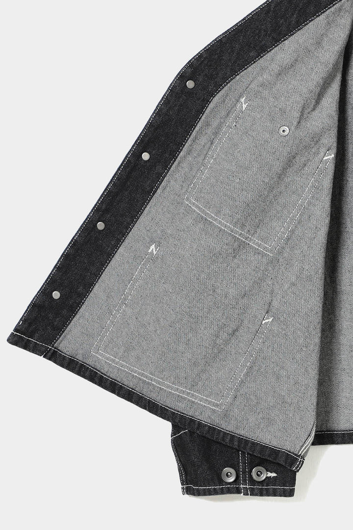 Denim Engineer Jacket - Black