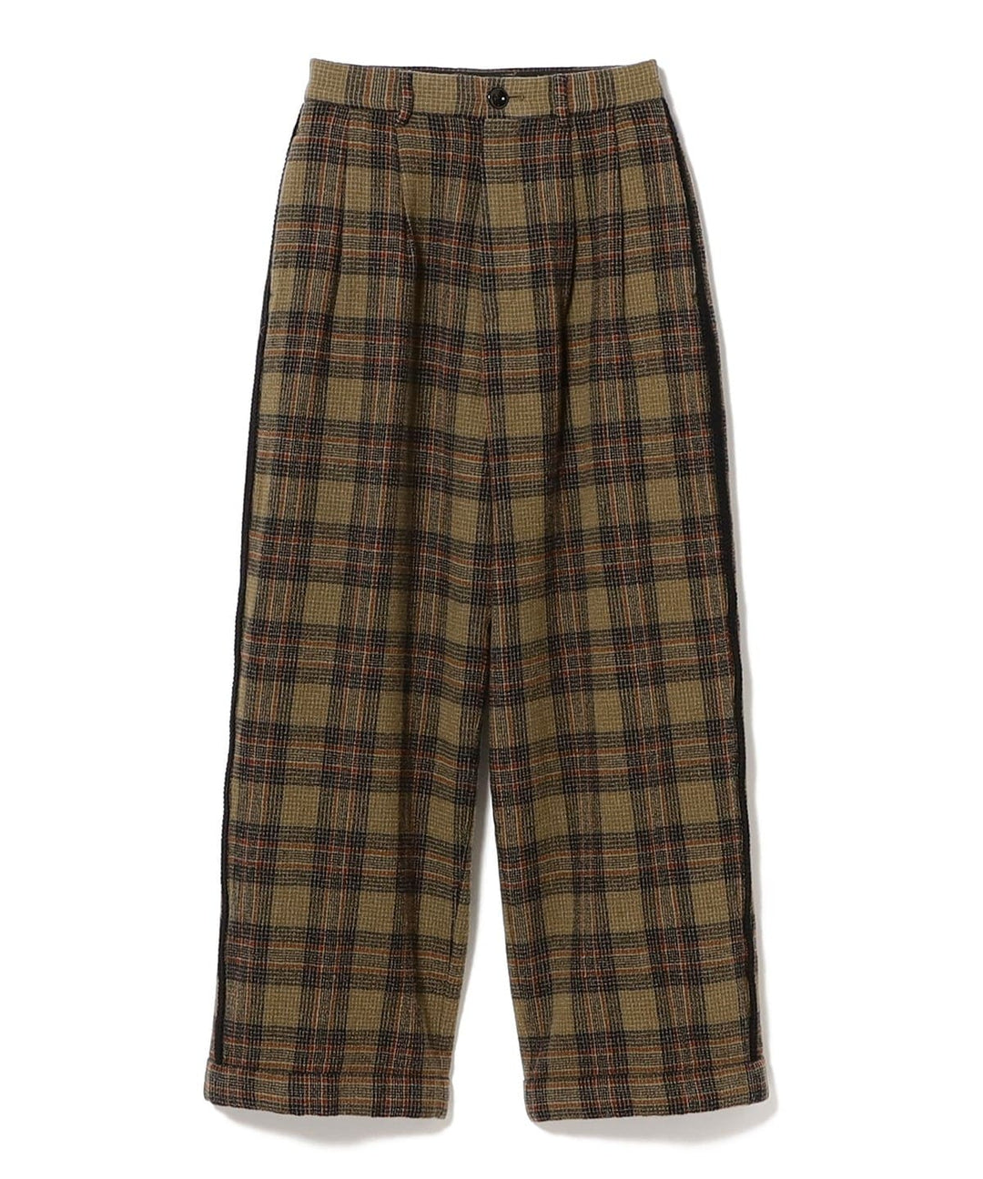 Wool Check Pant - Khaki