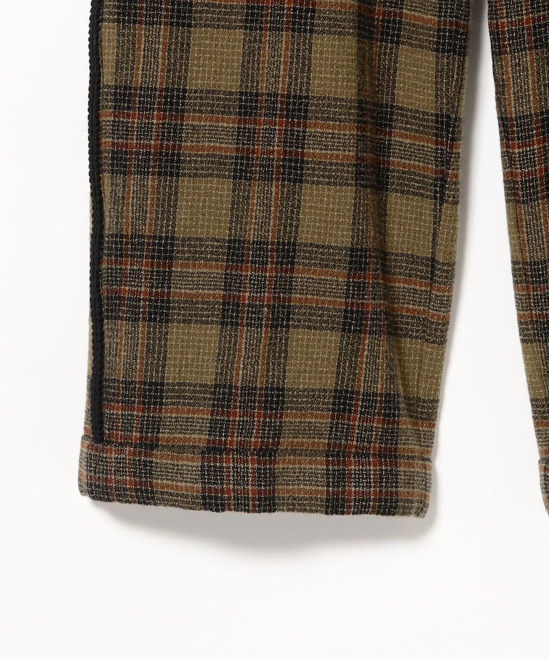 Wool Check Pant - Khaki