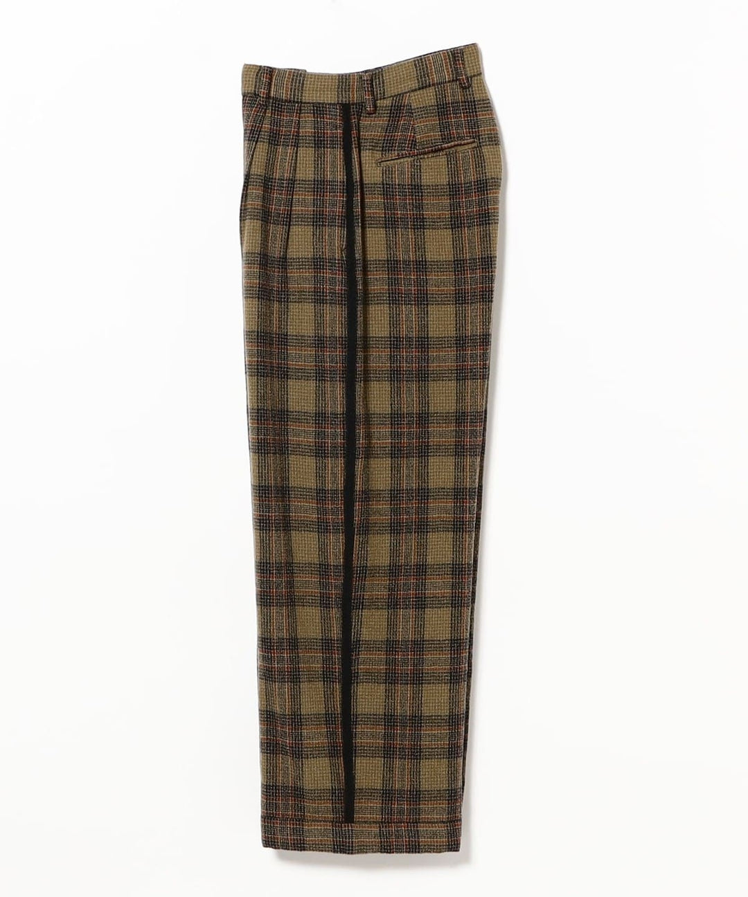 Wool Check Pant - Khaki
