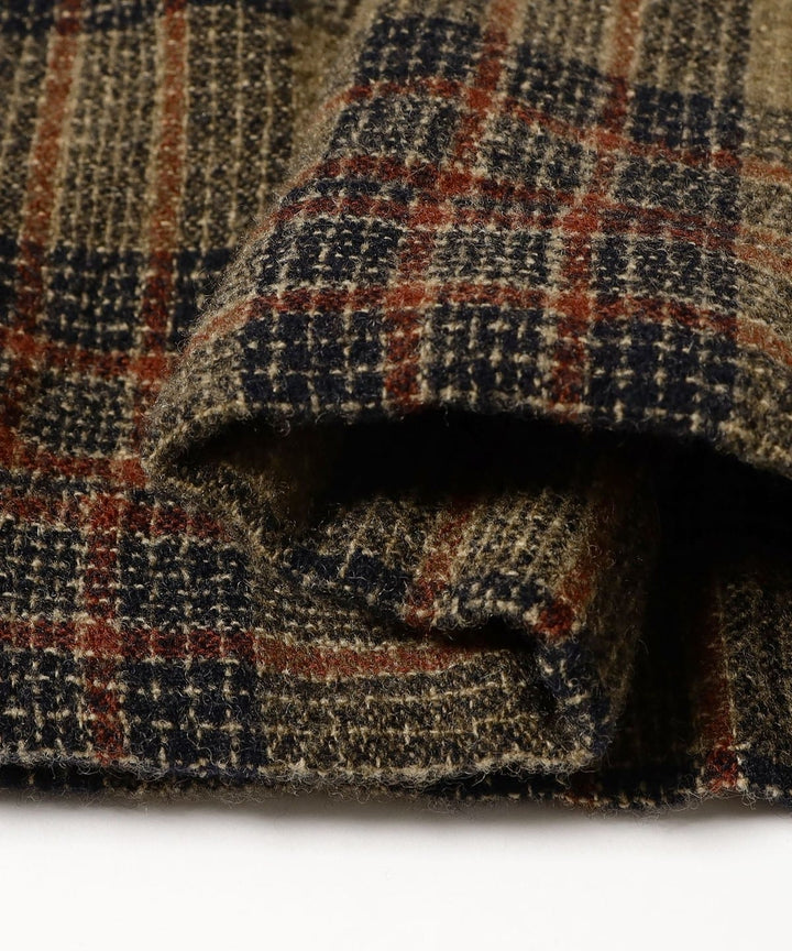Wool Check Pant - Khaki