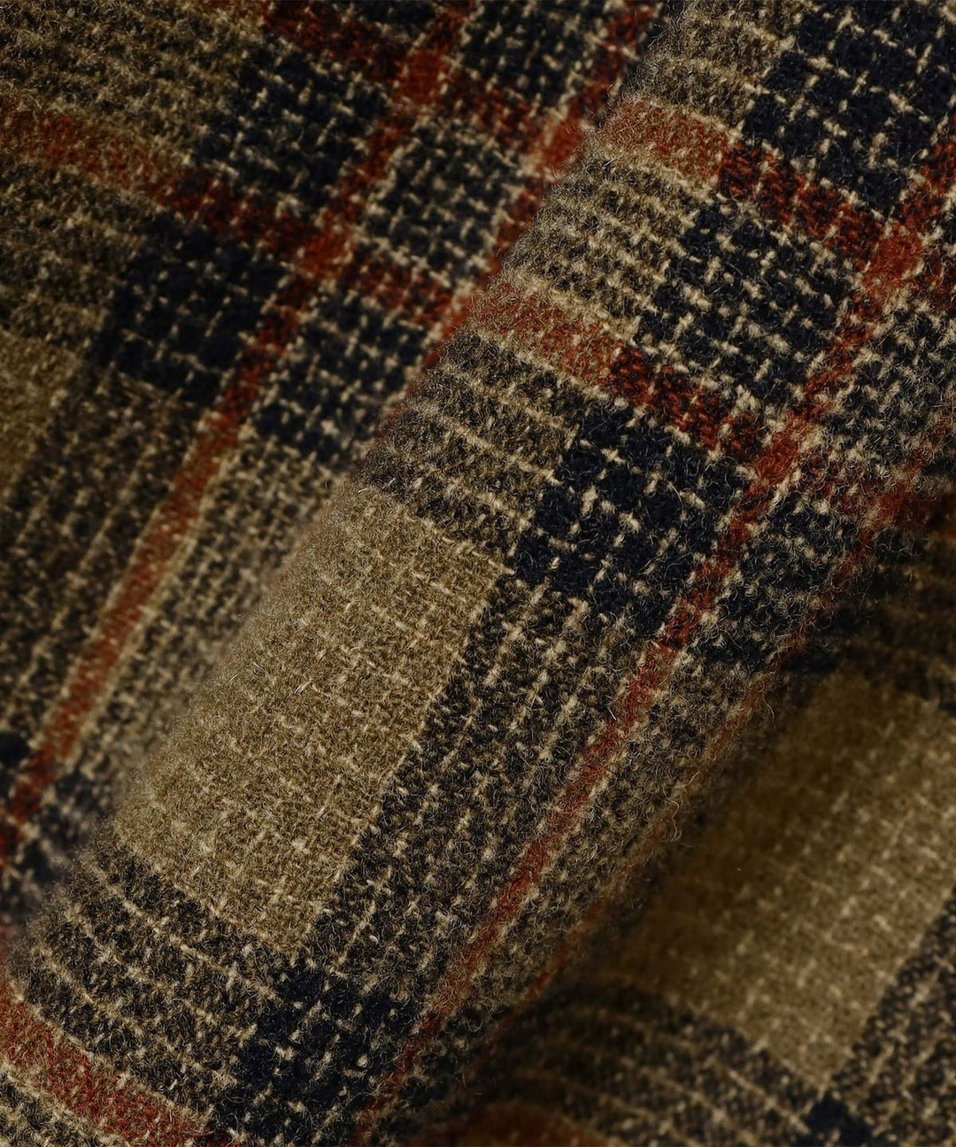 Wool Check Pant - Khaki