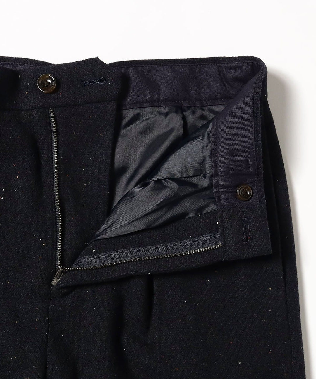 Tweed Pants - Navy