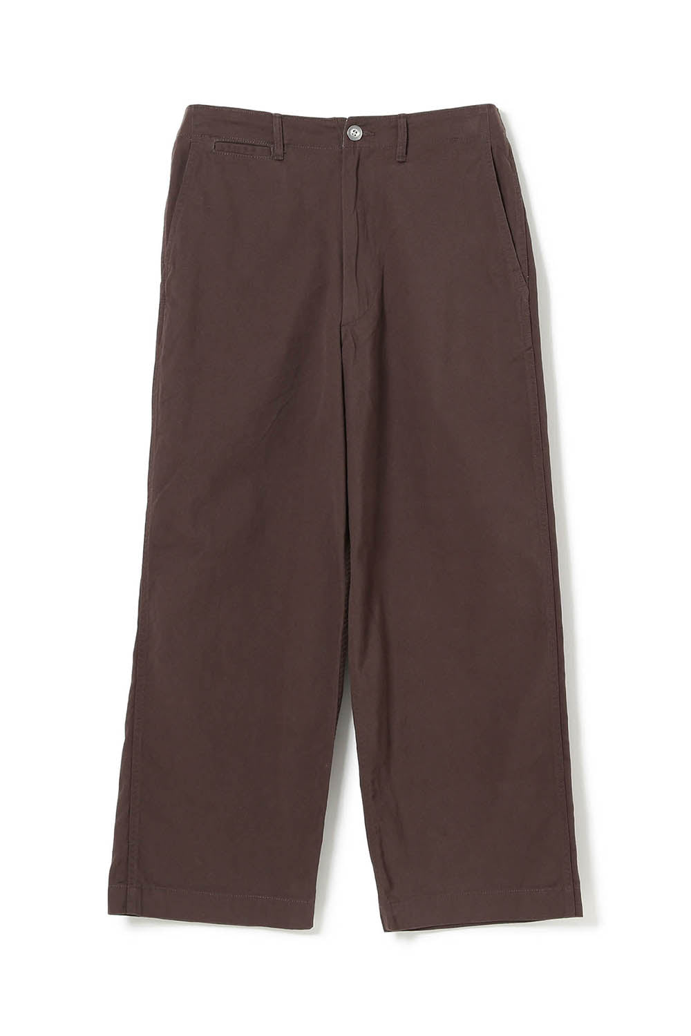 Wide Chino Pants - Brown