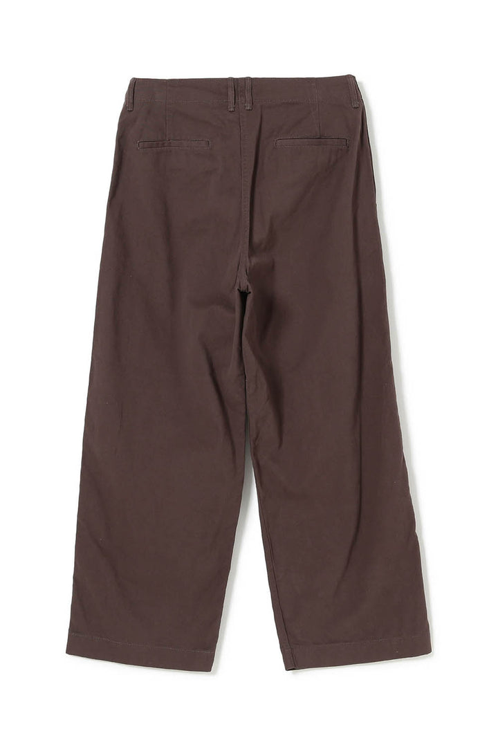 Wide Chino Pants - Brown