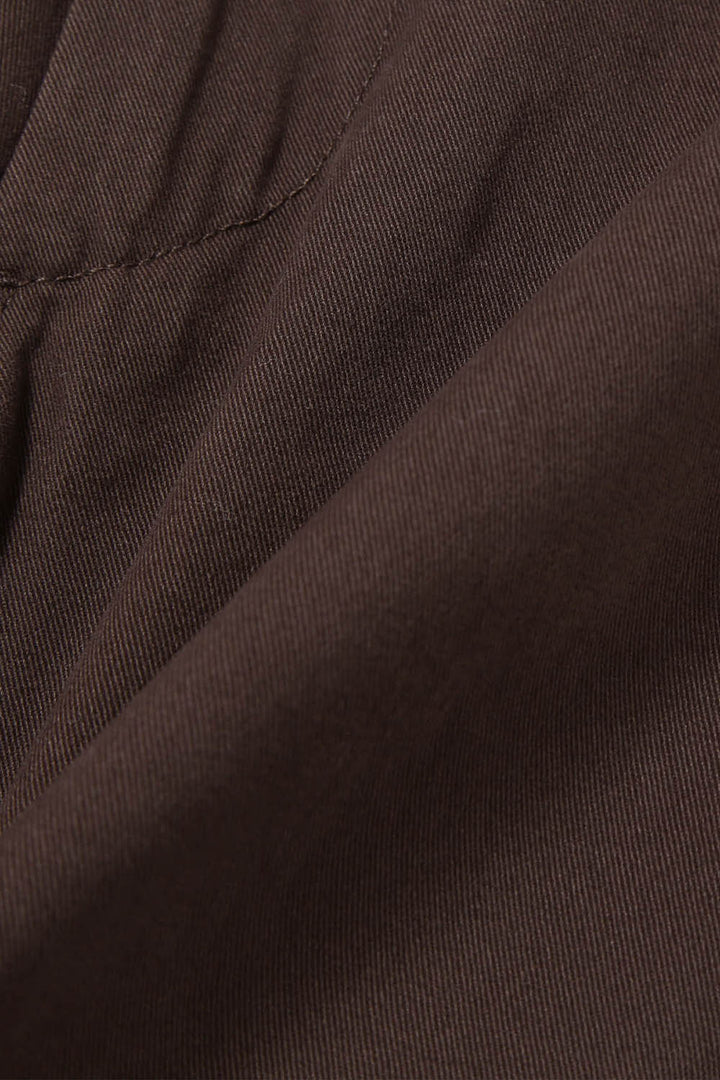 Wide Chino Pants - Brown