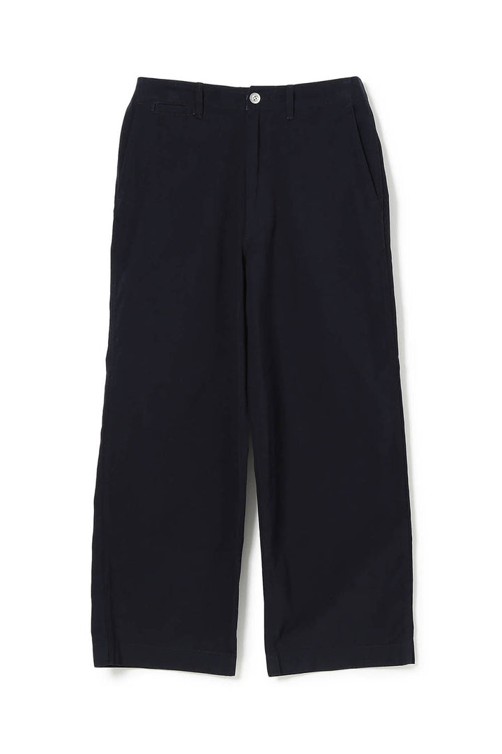 Wide Chino Pants - Navy