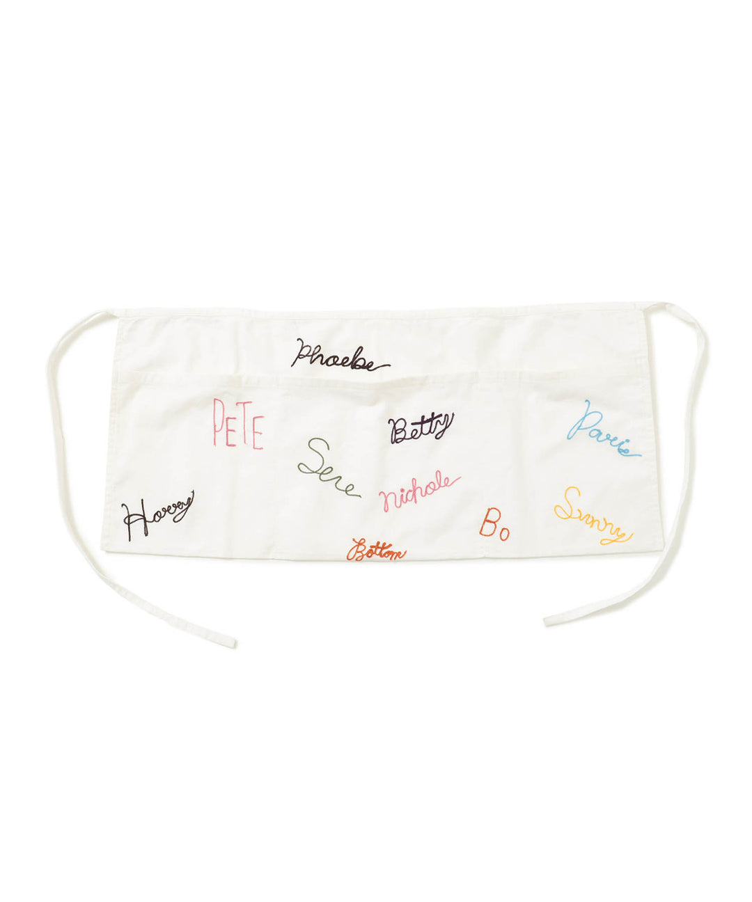 Embroidery Apron Trousers - Off White (PRE-ORDER) - Frontiers Woman