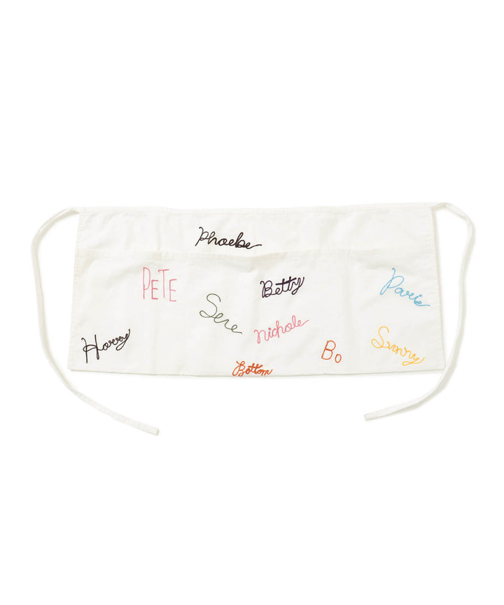 Embroidery Apron Trousers - Off White (PRE-ORDER) - Frontiers Woman