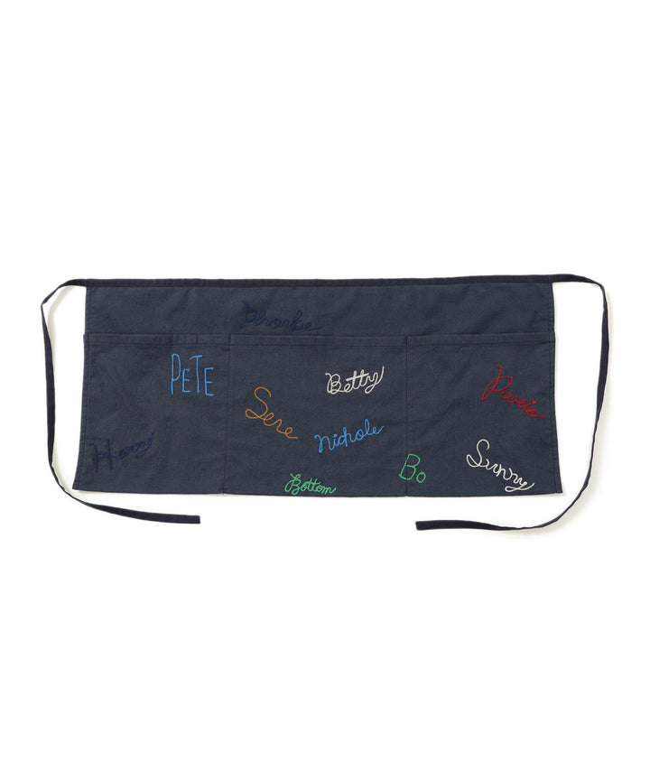 Embroidery Apron Trousers - Navy (PRE-ORDER) - Frontiers Woman