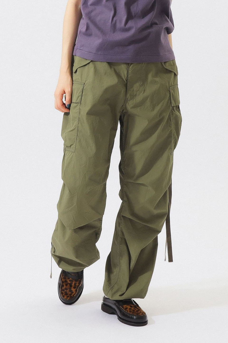 Nylon Polyester Military Trousers - Olive - Frontiers Woman