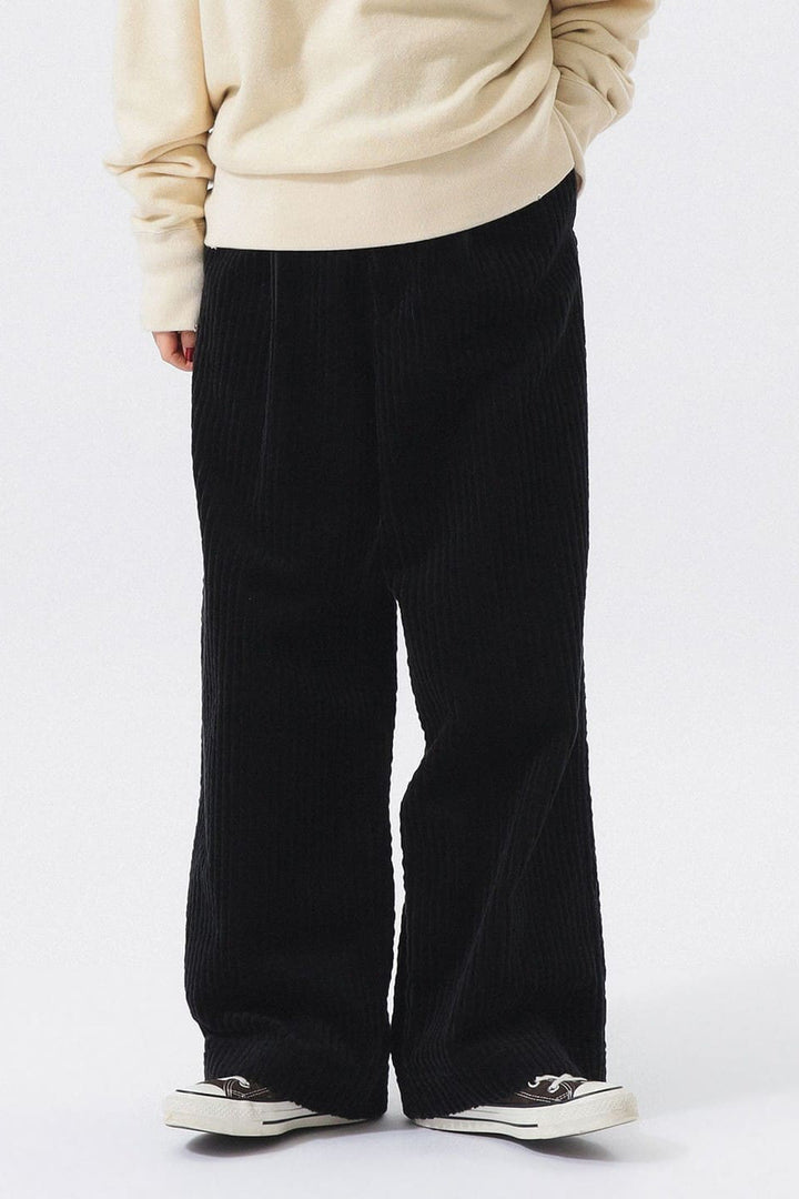 Corduroy Trousers - Black