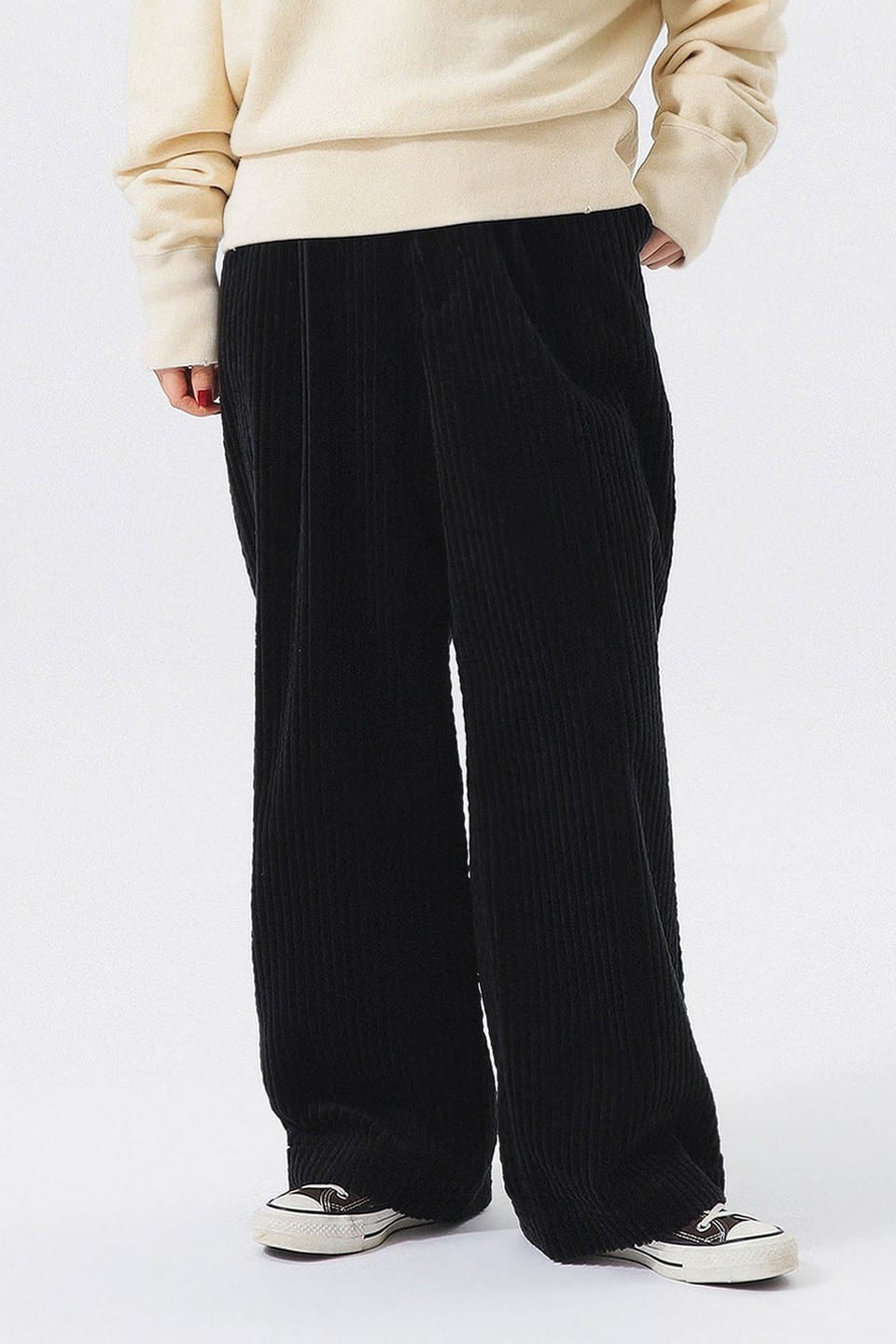 Corduroy Trousers - Black