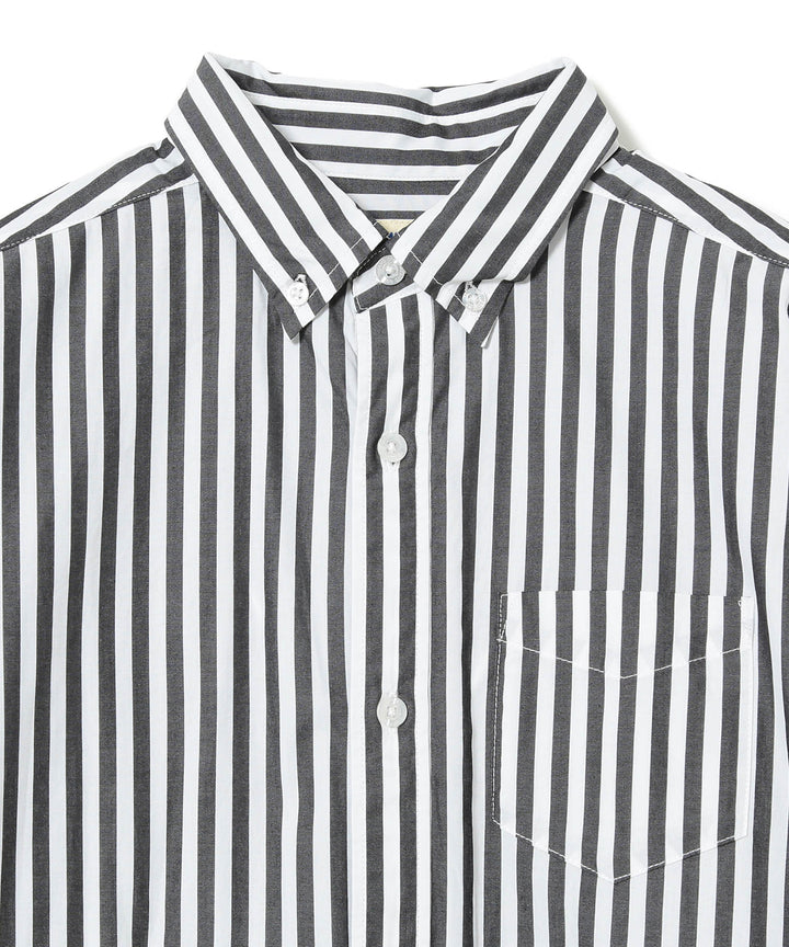 Stripe Button Down Dress - Black - Frontiers Woman