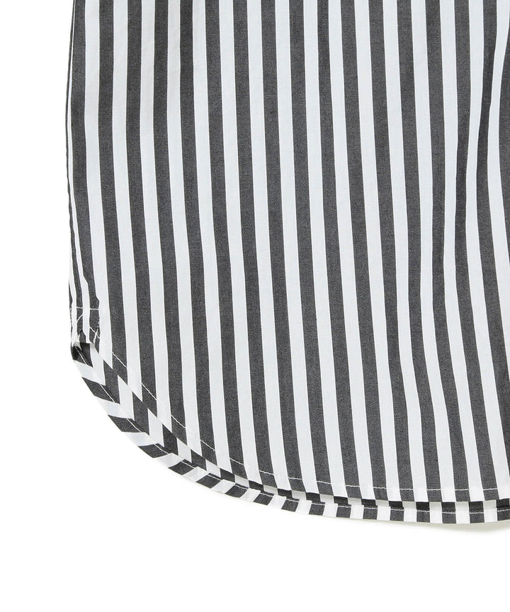 Stripe Button Down Dress - Black - Frontiers Woman