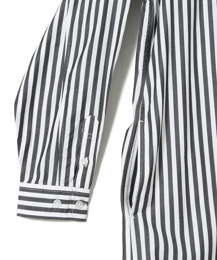 Stripe Button Down Dress - Black - Frontiers Woman