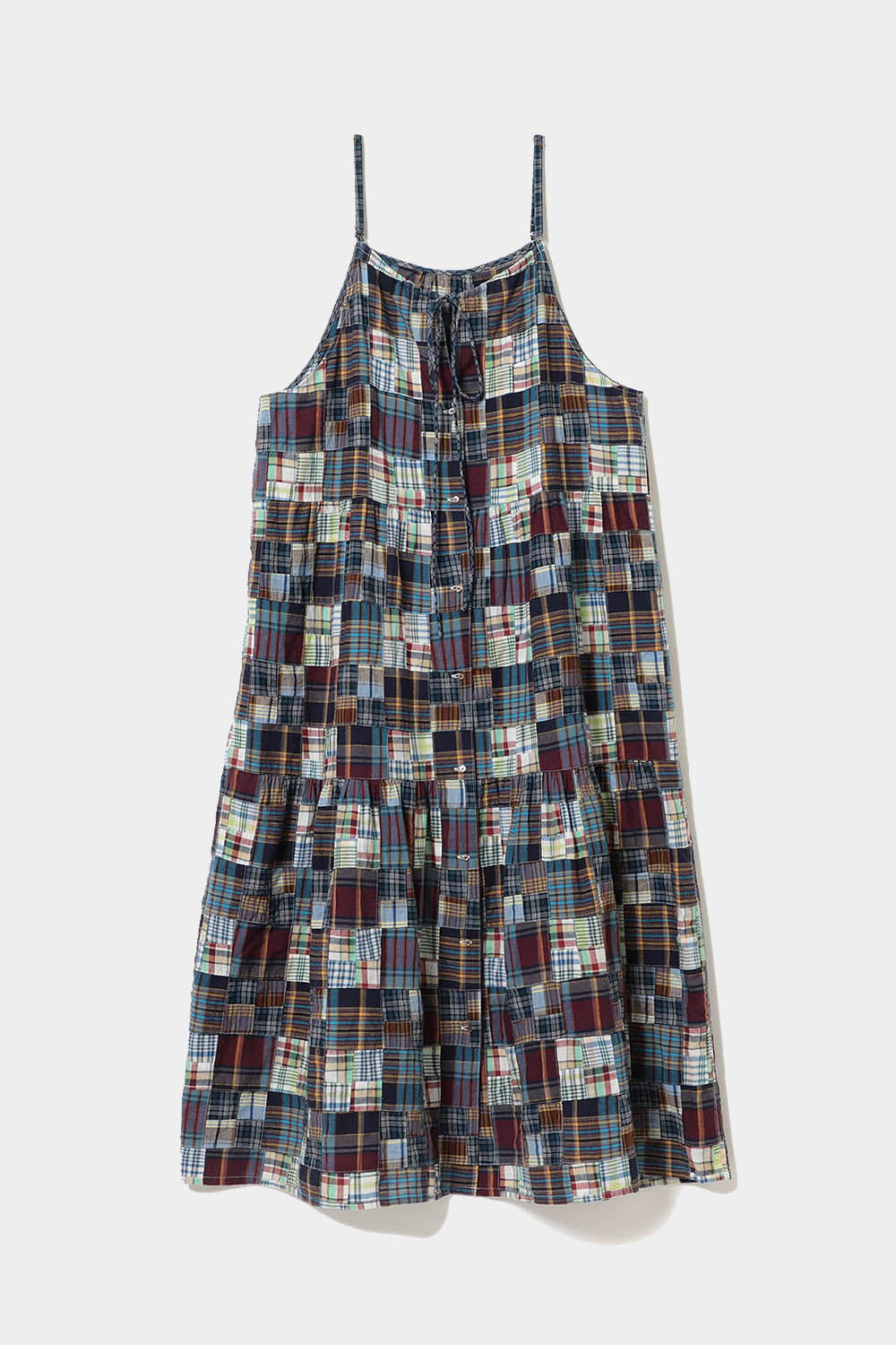 Patchwork Dress - Blue Multi - Frontiers Woman