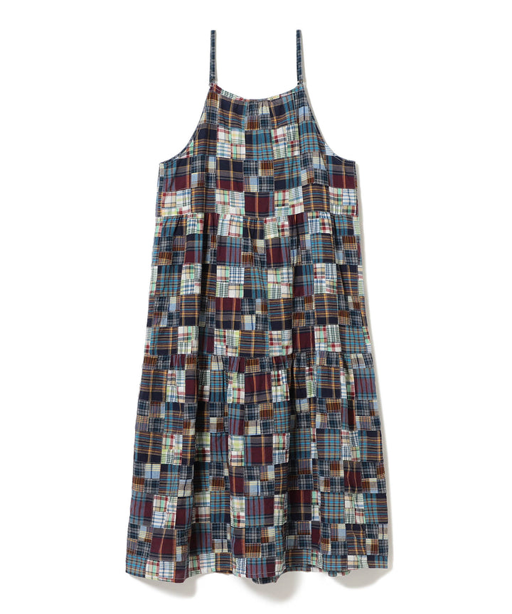Patchwork Dress - Blue Multi - Frontiers Woman
