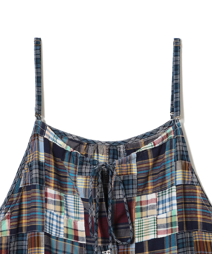 Patchwork Dress - Blue Multi - Frontiers Woman