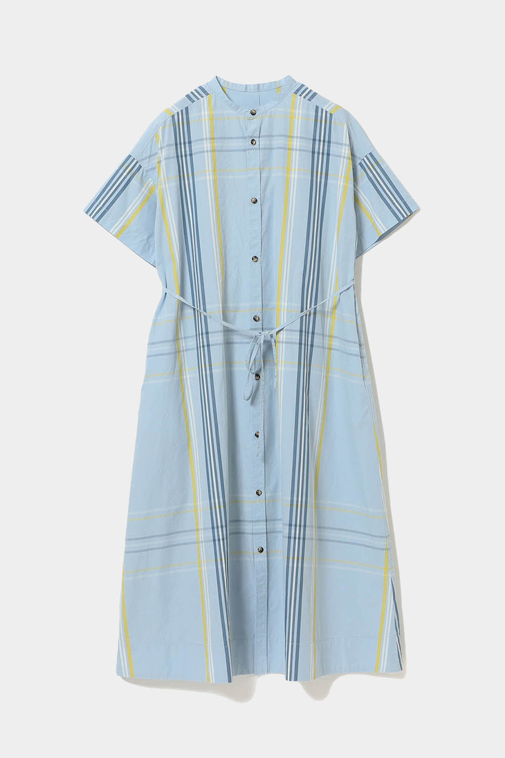 Big Tartan Dress - Light Blue - Frontiers Woman