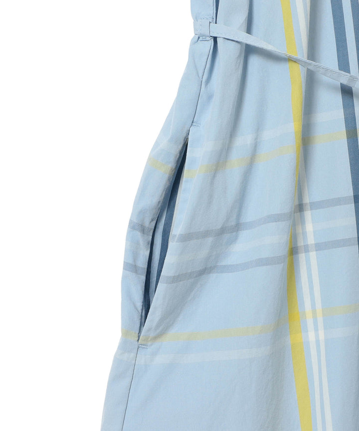 Big Tartan Dress - Light Blue - Frontiers Woman