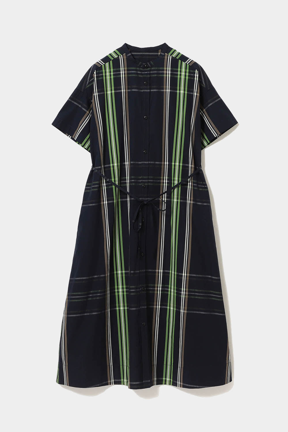 Big Tartan Dress - Navy - Frontiers Woman