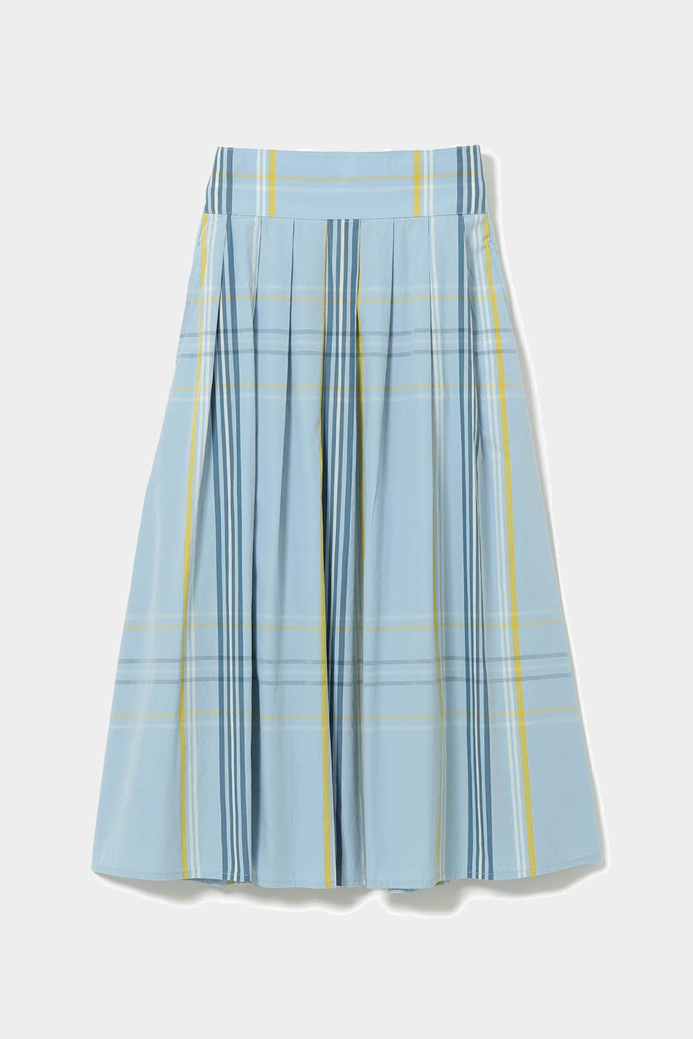 Big Tartan Skirt - Light Blue - Frontiers Woman