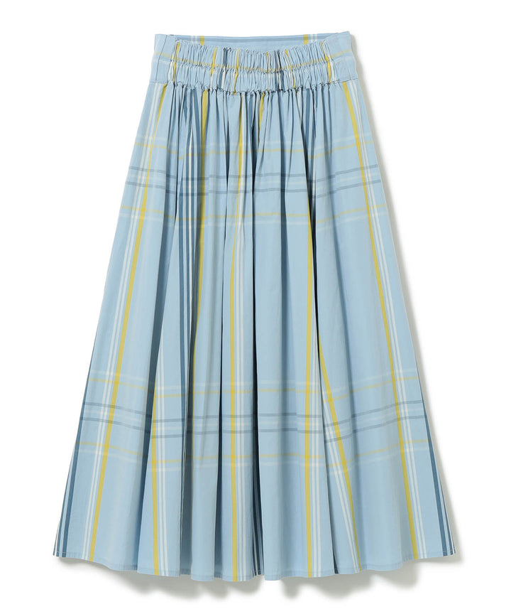 Big Tartan Skirt - Light Blue - Frontiers Woman