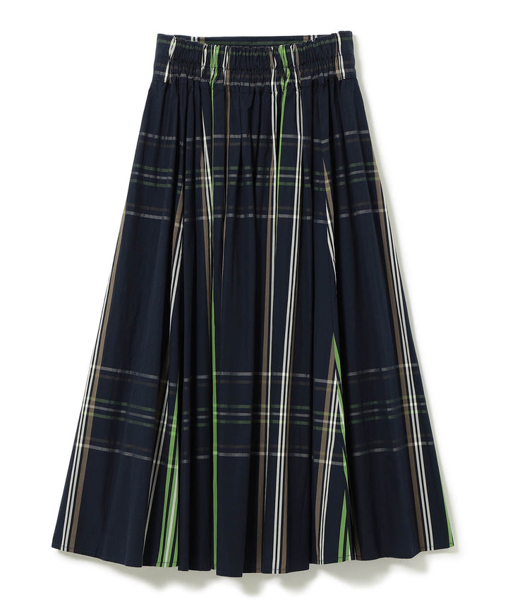 Big Tartan Skirt - Navy - Frontiers Woman