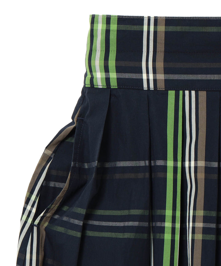 Big Tartan Skirt - Navy - Frontiers Woman