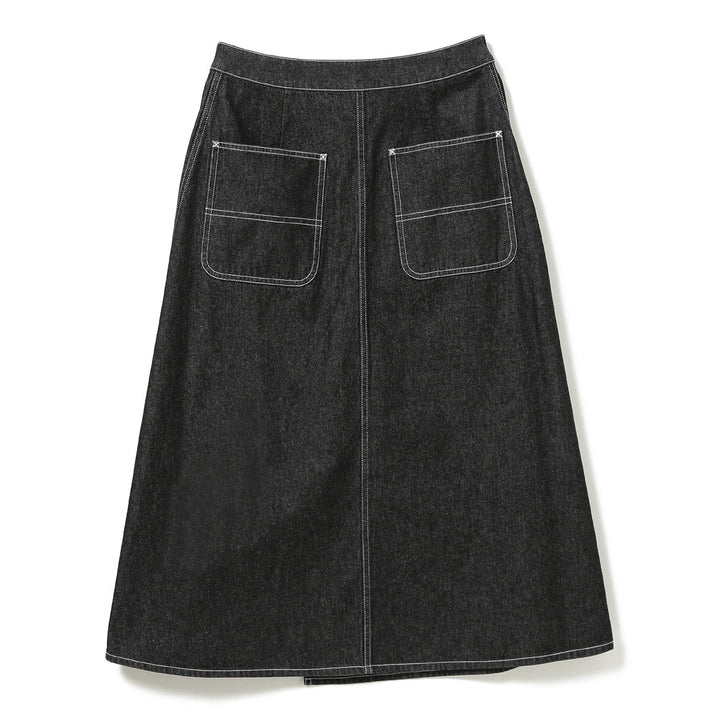 Wraped Pleated Skirt - Black - Frontiers Woman