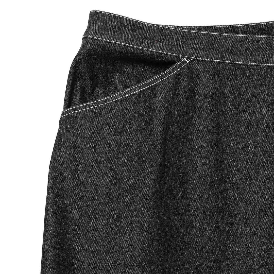 Wraped Pleated Skirt - Black - Frontiers Woman