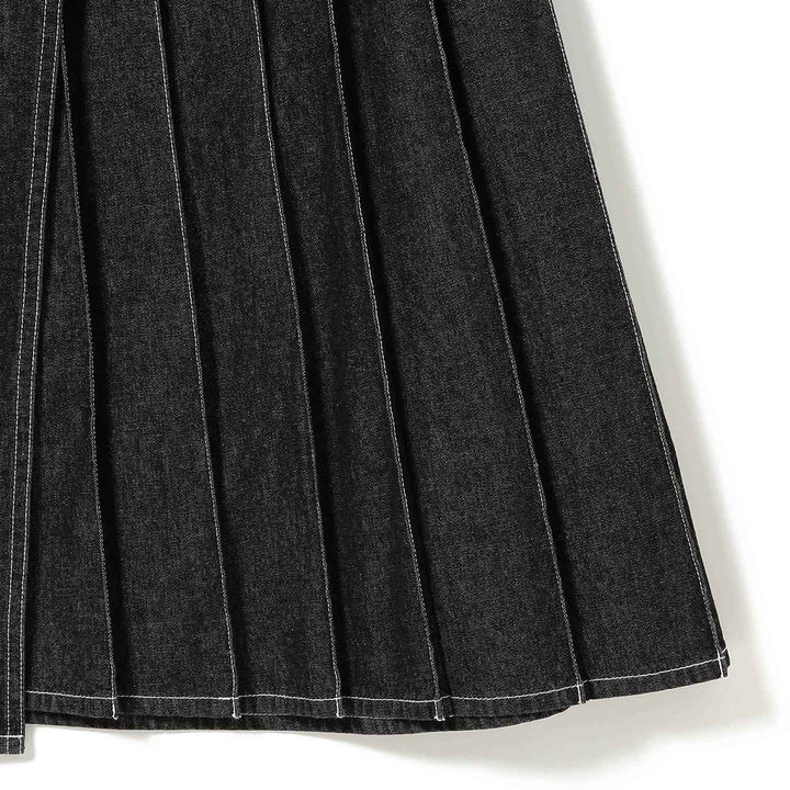 Wraped Pleated Skirt - Black - Frontiers Woman