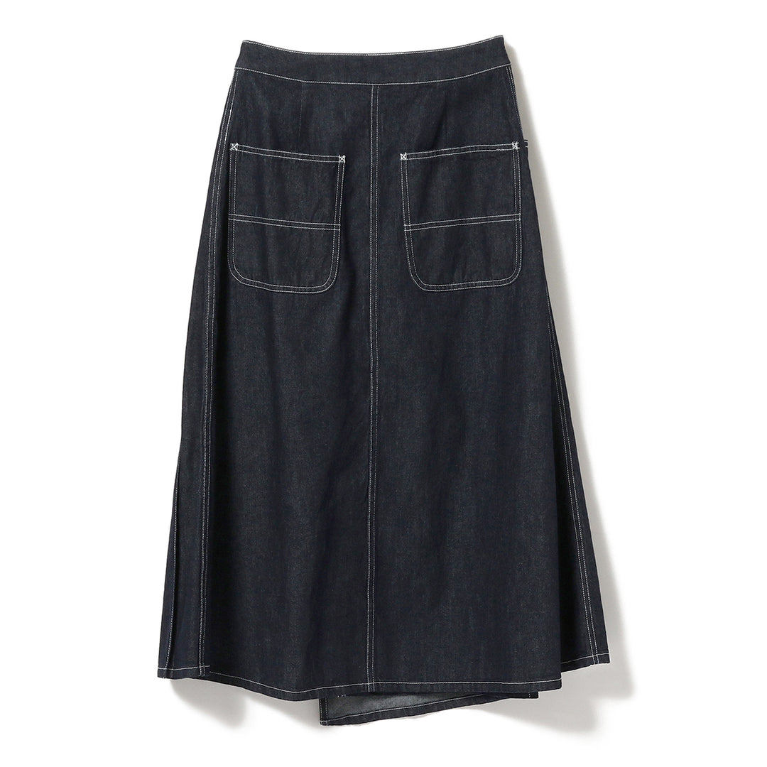 Wraped Pleated Skirt - Indigo - Frontiers Woman