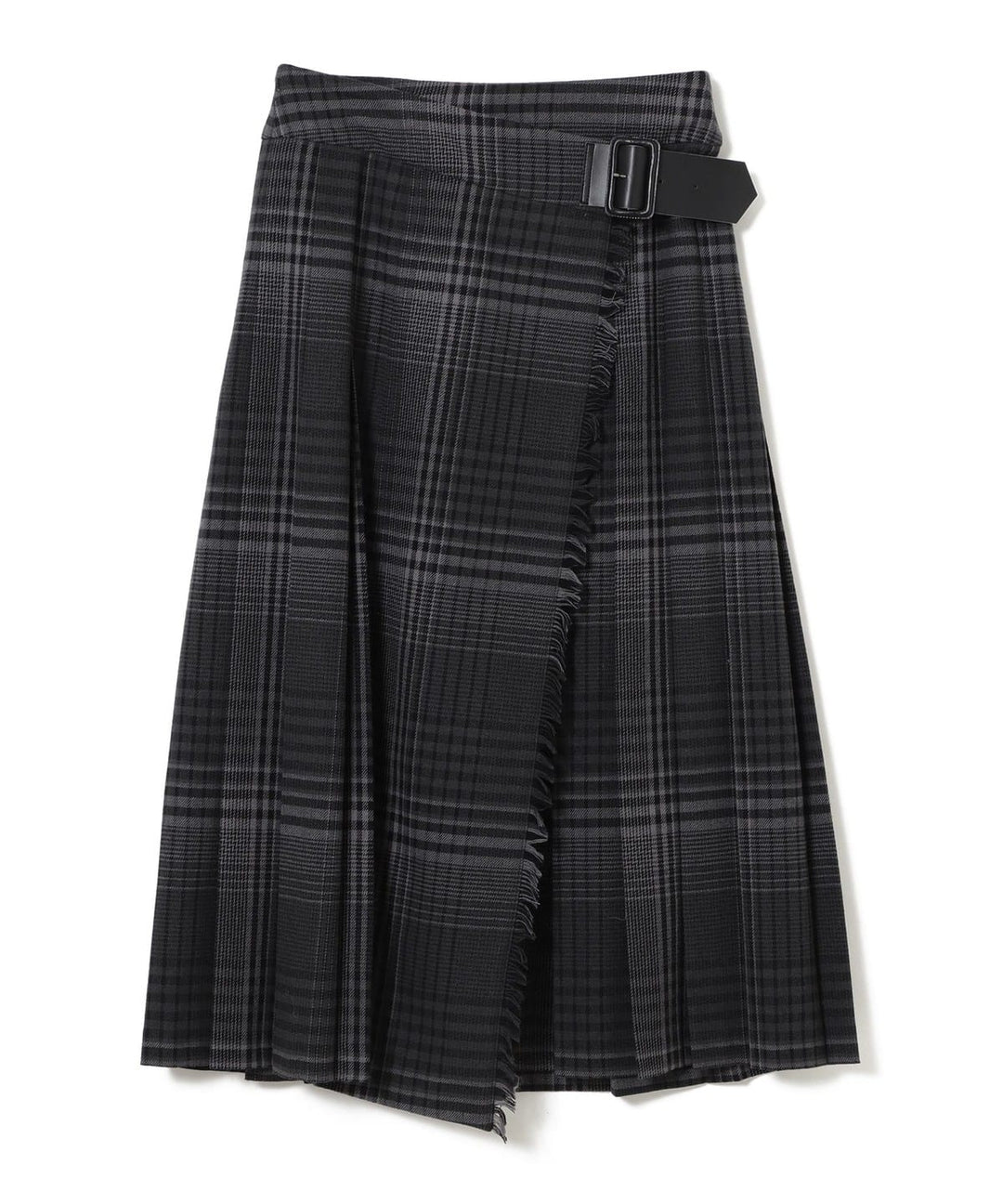 Check Kilt Skirt - Grey
