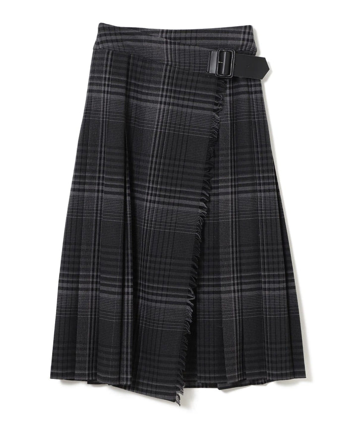 Check Kilt Skirt - Grey