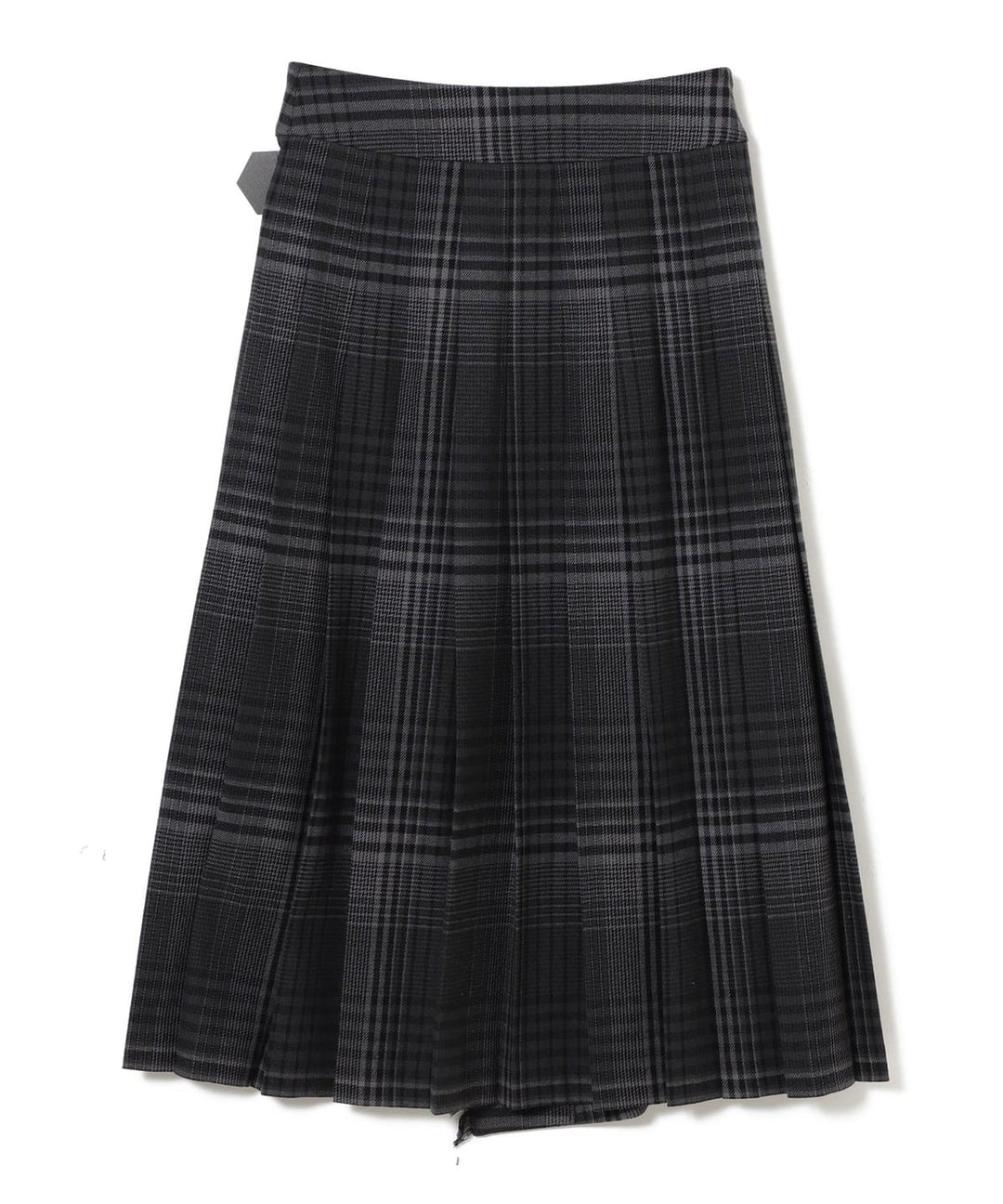 Check Kilt Skirt - Grey