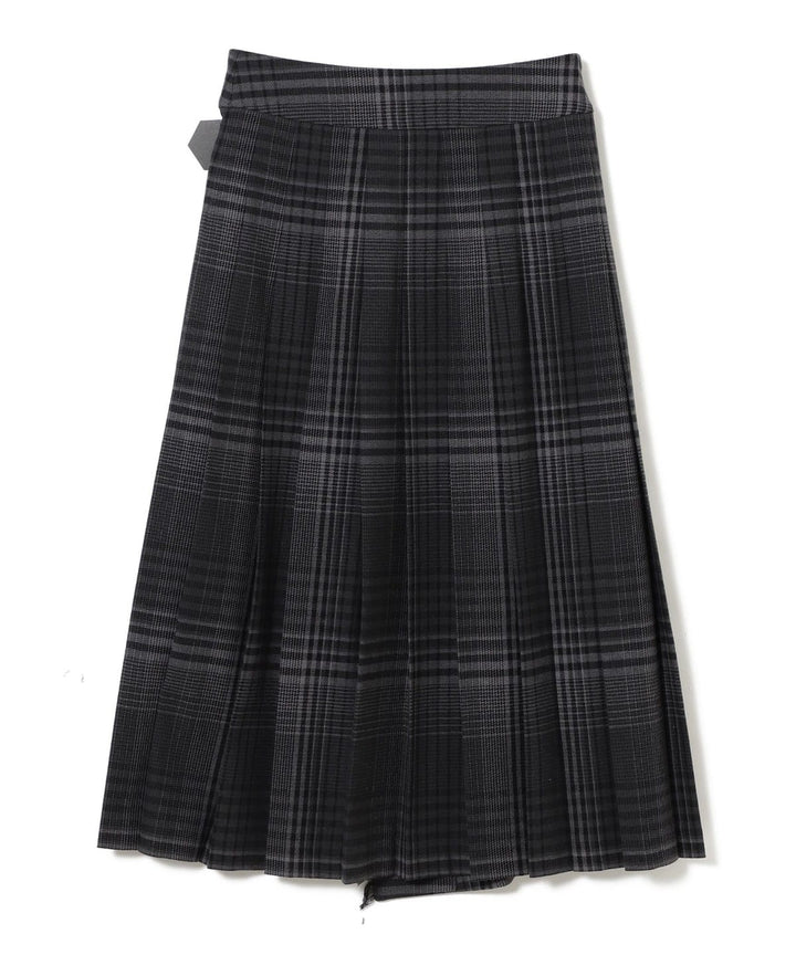 Check Kilt Skirt - Grey