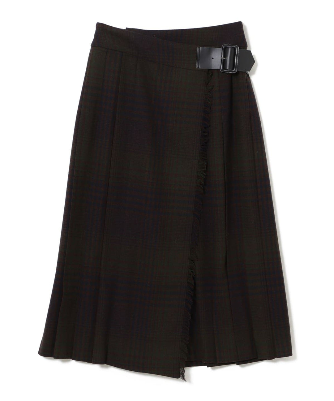 Check Kilt Skirt - Navy