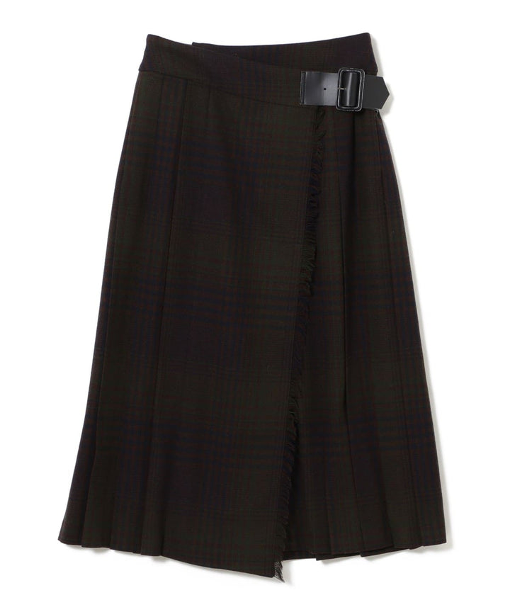 Check Kilt Skirt - Navy