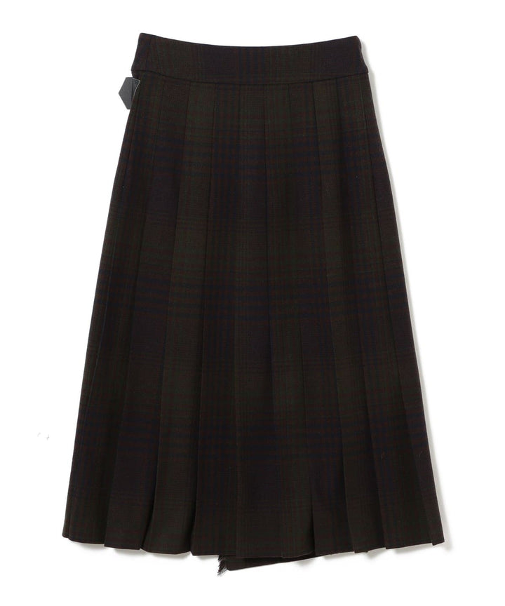 Check Kilt Skirt - Navy
