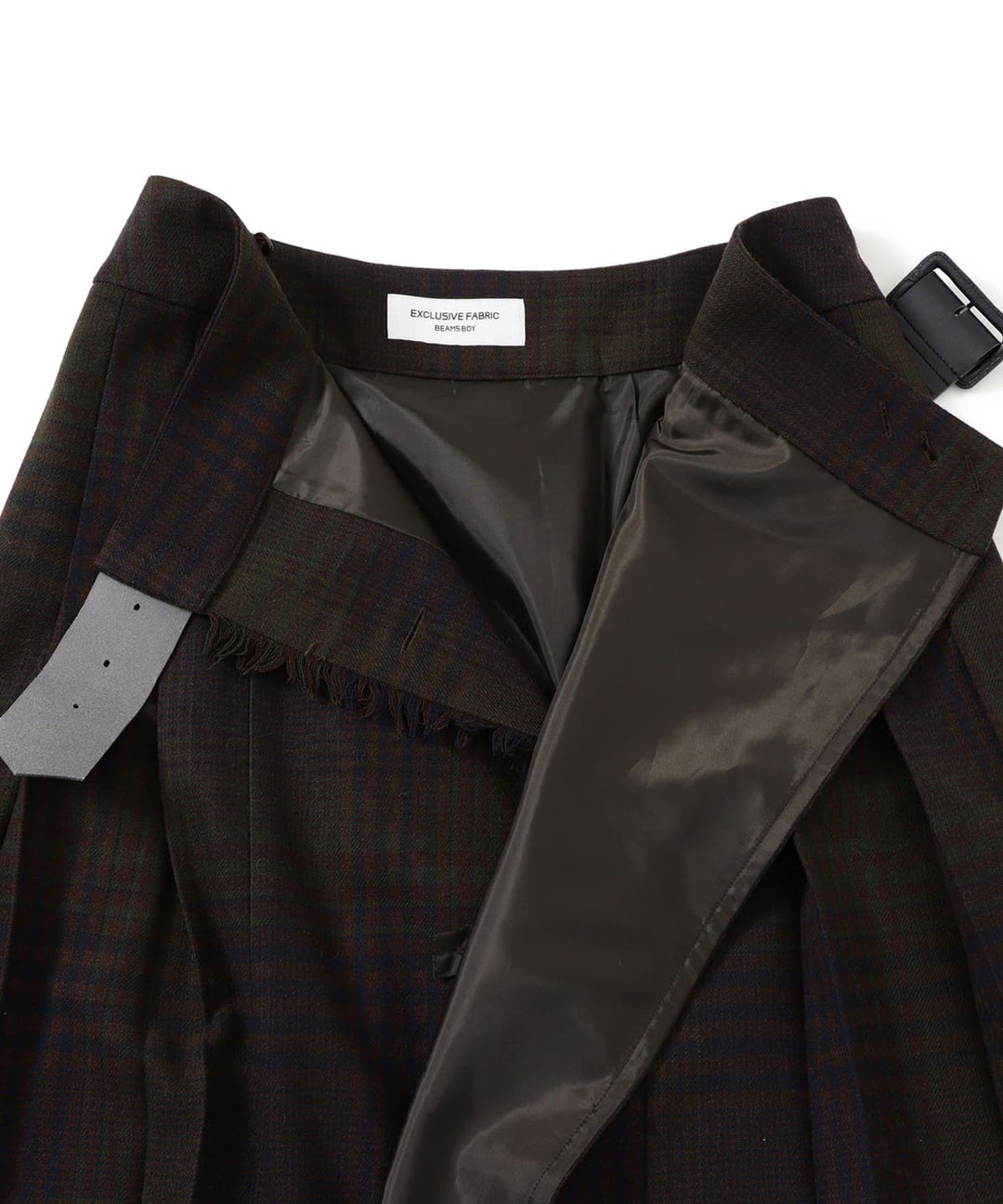 Check Kilt Skirt - Navy