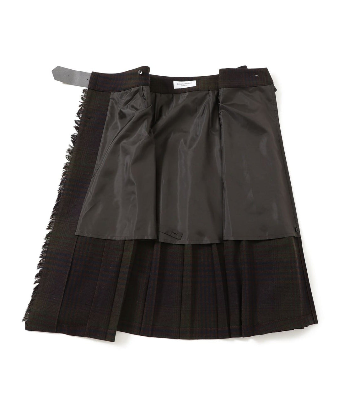 Check Kilt Skirt - Navy