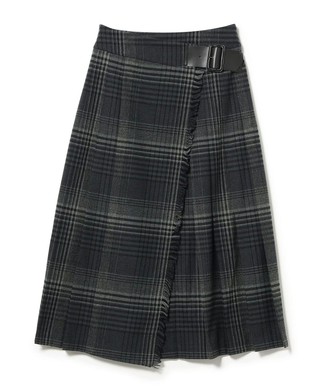 Check Kilt Skirt - Grey