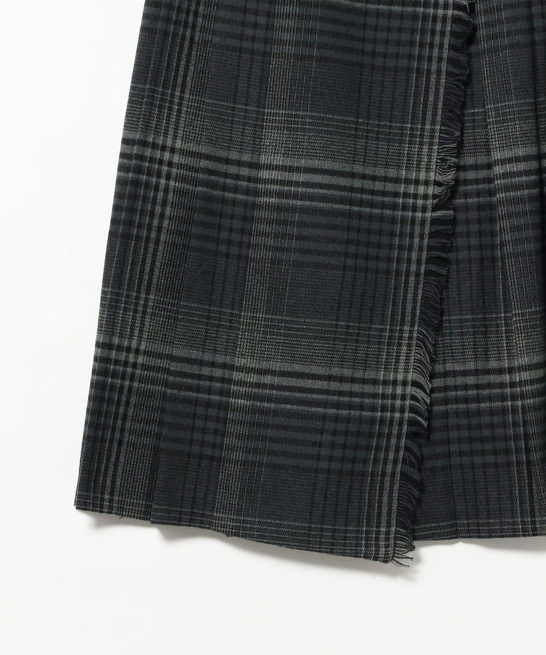 Check Kilt Skirt - Grey