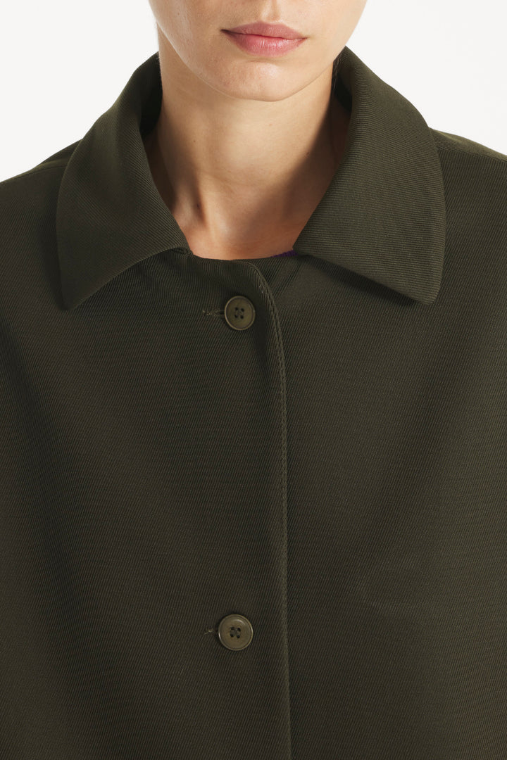 Magic Wool Trench Coat - Khaki - Frontiers Woman