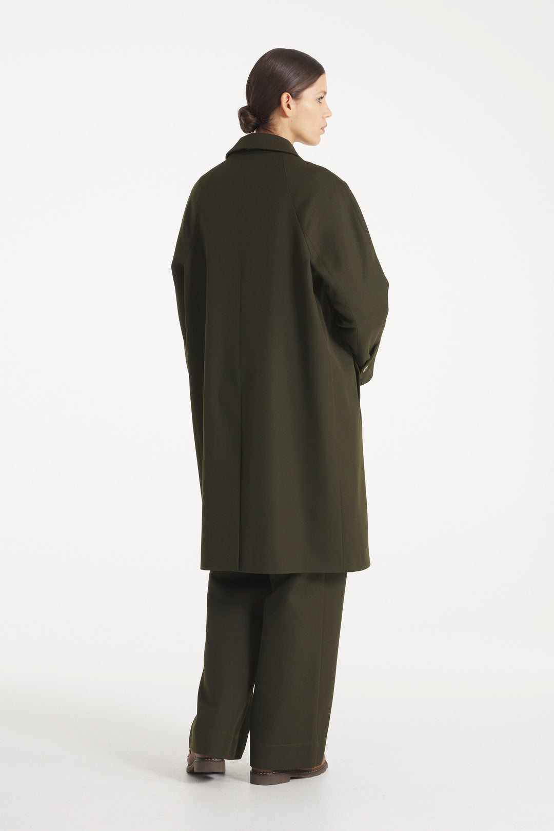 Magic Wool Trench Coat - Khaki - Frontiers Woman