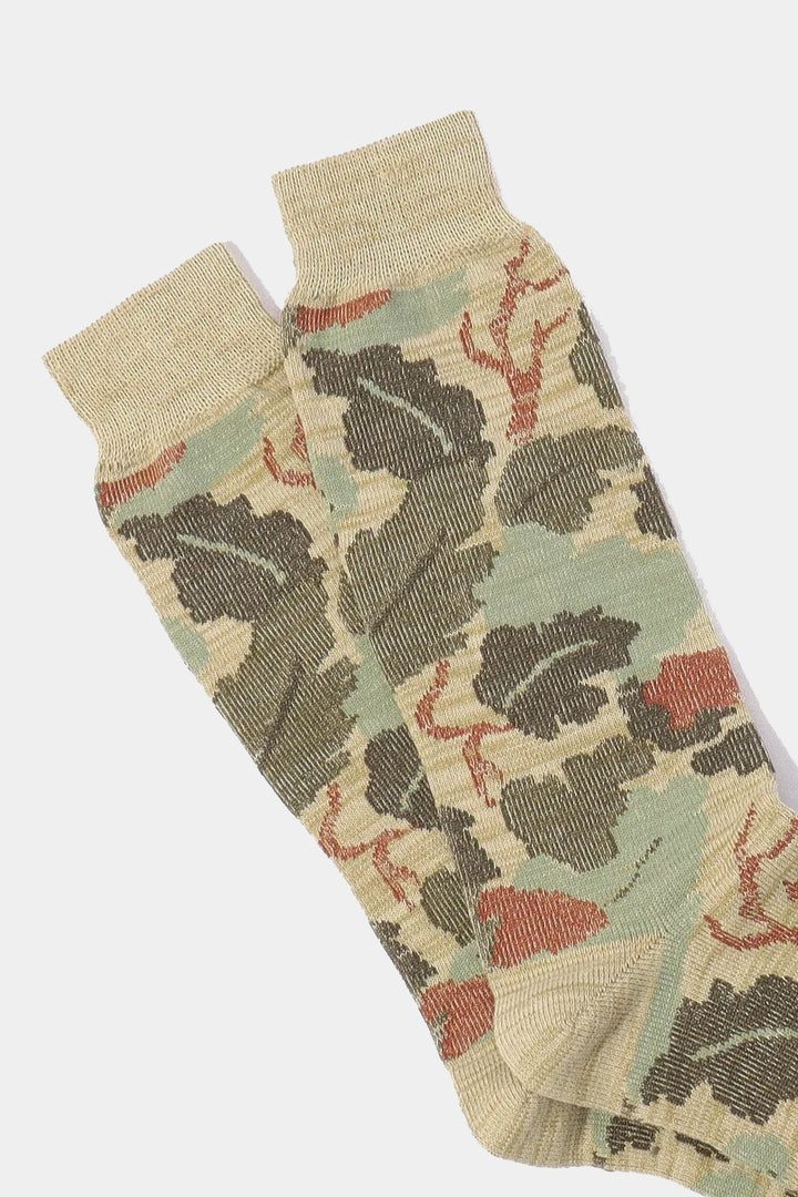Camo Crew Socks - Khaki